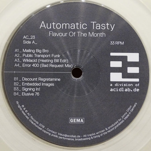 Automatic Tasty : Flavour Of The Month (12