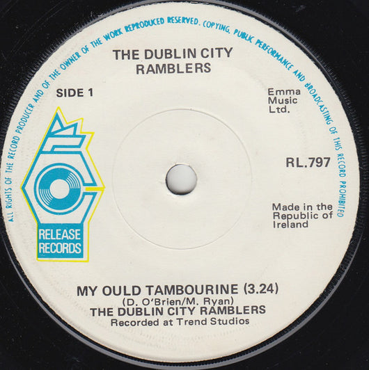 The Dublin City Ramblers* : My Ould Tambourine (7