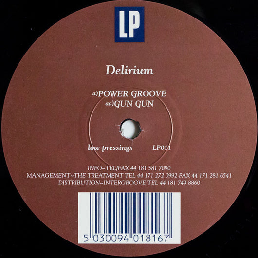 Delirium : Power Groove / Gun Gun (12