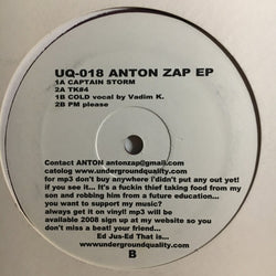 Anton Zap : Anton Zap EP (12
