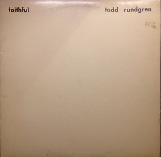 Todd Rundgren : Faithful (LP, Album, Tex)
