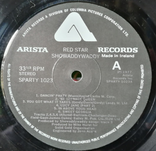 Showaddywaddy : Red Star (LP, Album)