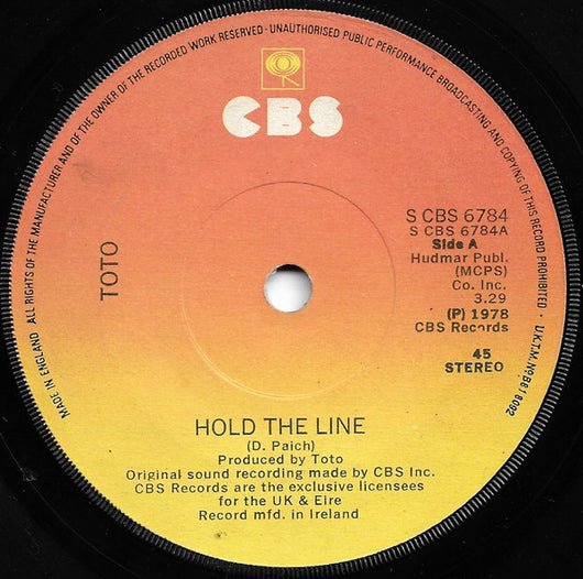 Toto : Hold The Line (7