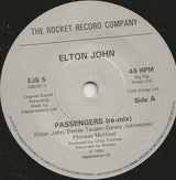Elton John : Passengers (7", Single, Pap)