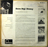 The Dave Brubeck Quartet : Dave Digs Disney (LP, Album, Mono)