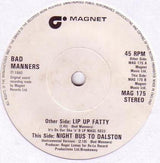 Bad Manners : Lip Up Fatty (7", Single, Sol)