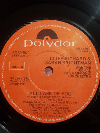 Cliff Richard, Sarah Brightman, The Royal Philharmonic Orchestra : All I Ask Of You (7