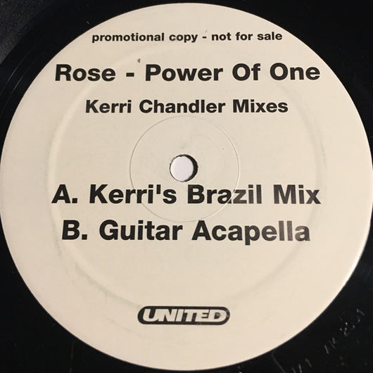 Rose : Power Of One (Kerri Chandler Mixes) (12