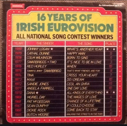 Various : 16 Years Of Irish Eurovision (LP, Comp)