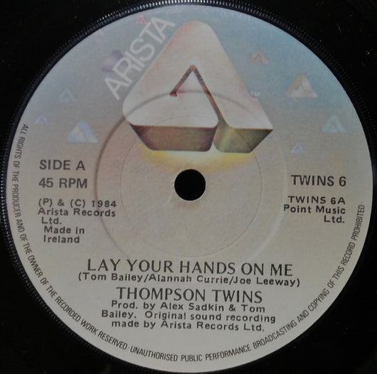 Thompson Twins : Lay Your Hands On Me (7