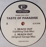 Taste Of Paradise : Reach Out (12", Promo)