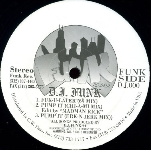 D.J. Funk* : Psycho Funk EP (12