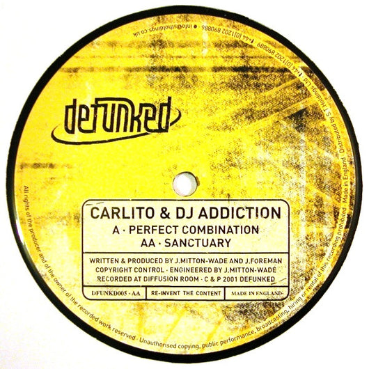 Carlito & DJ Addiction : Perfect Combination / Sanctuary (12