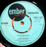Jake Holmes : Saturday Night / The Diner Song (7", Single)