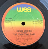 The Boomtown Rats : House On Fire (7", Single)