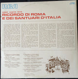I Cantori Moderni Di Alessandroni - Gen Rosso - Giorgio Onorato - Marcello Donato : Ricordo Di Roma E Dei Santuari D'Italia (LP, Promo, Gat)