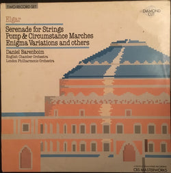 Sir Edward Elgar, Daniel Barenboim, English Chamber Orchestra, The London Philharmonic Orchestra : Serenade for Strings Pomp & Circumstance Marches Enigma Variations and others (2xLP, Comp)
