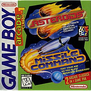 Arcade Classic 1 (Asteroids & Missile Command) - Gameboy