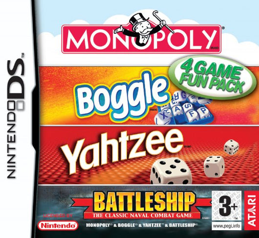 Monopoly, Boggle, Yahtzee & Battleship - DS
